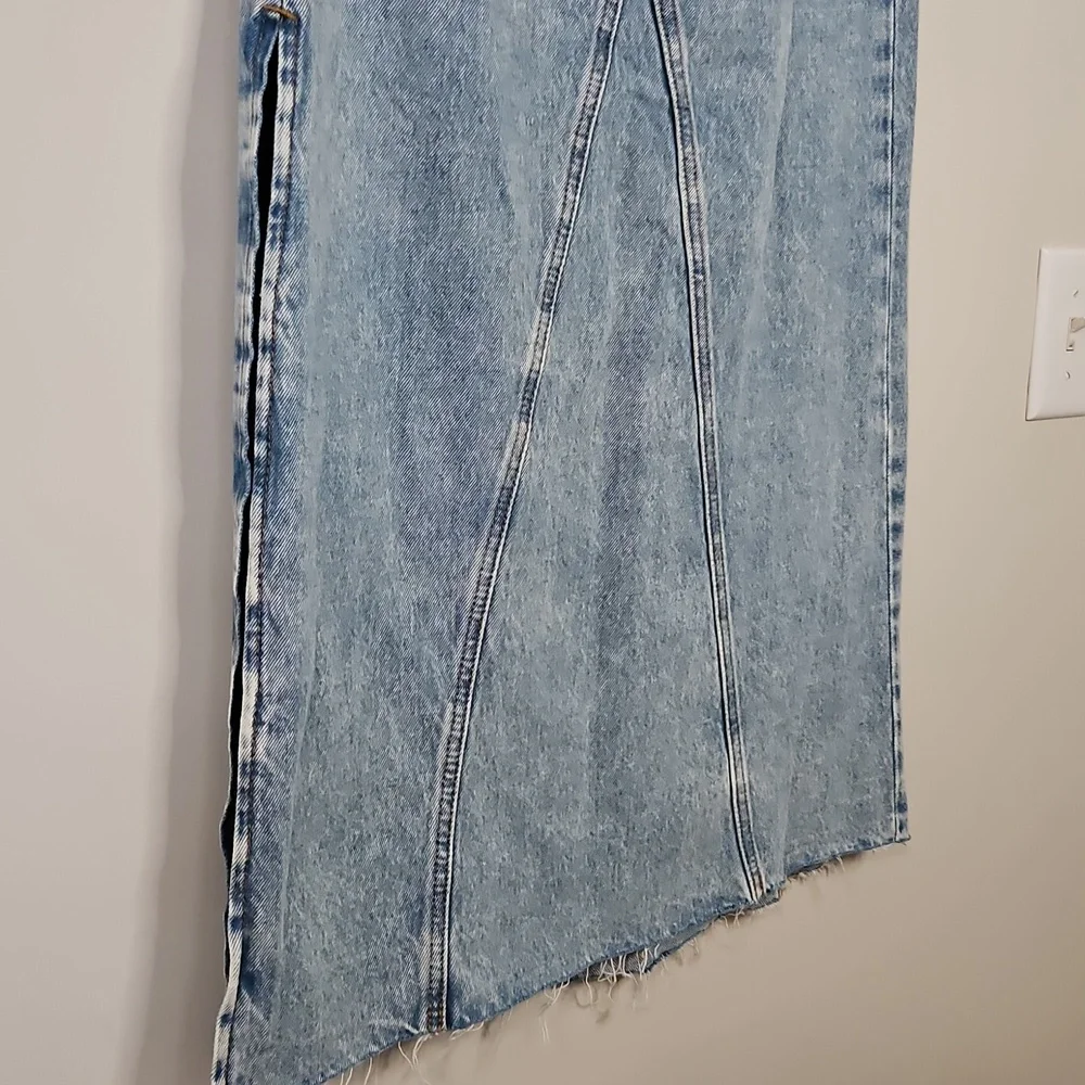 Levi's Light Blue Denim Maxi Skirt - Picture 5 of 12